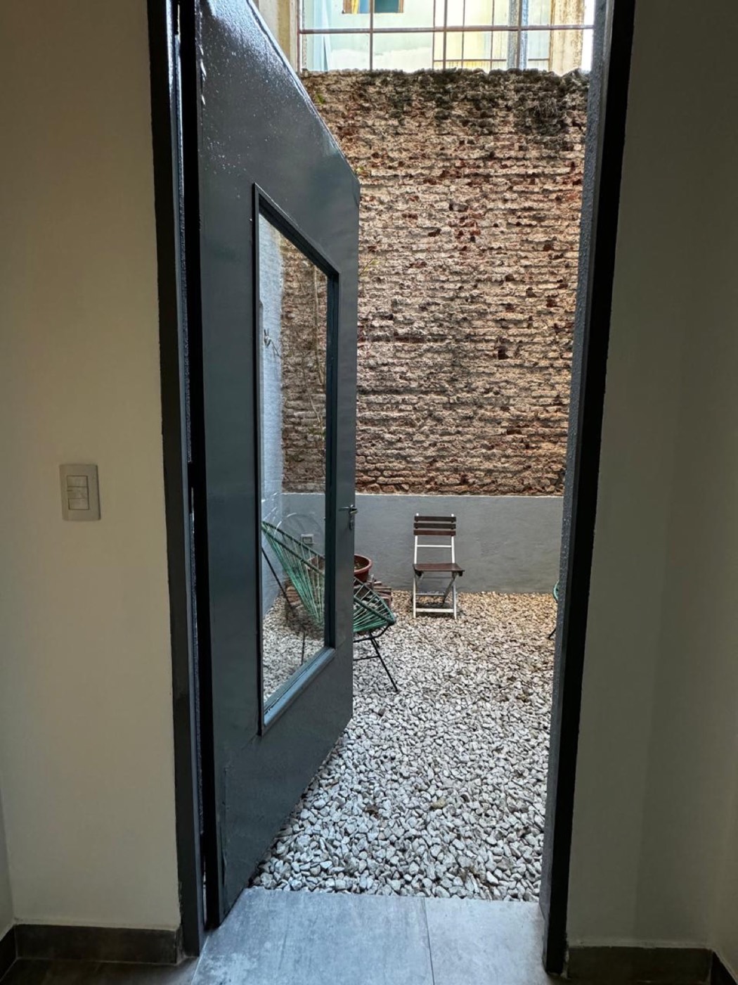 The flat with the patio — The patio