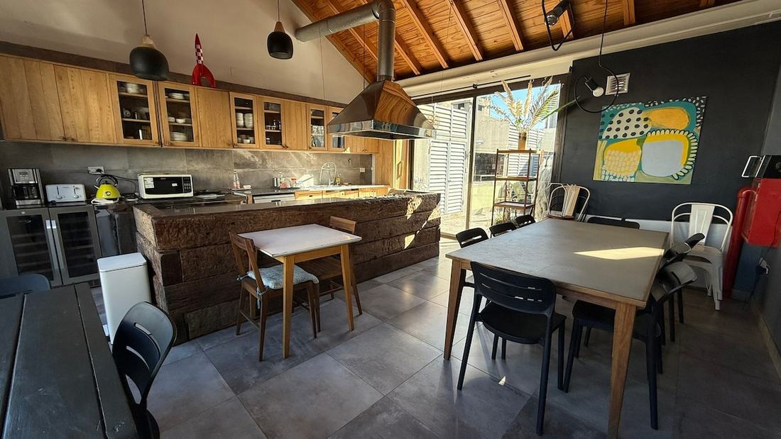 The rooftop kitchen